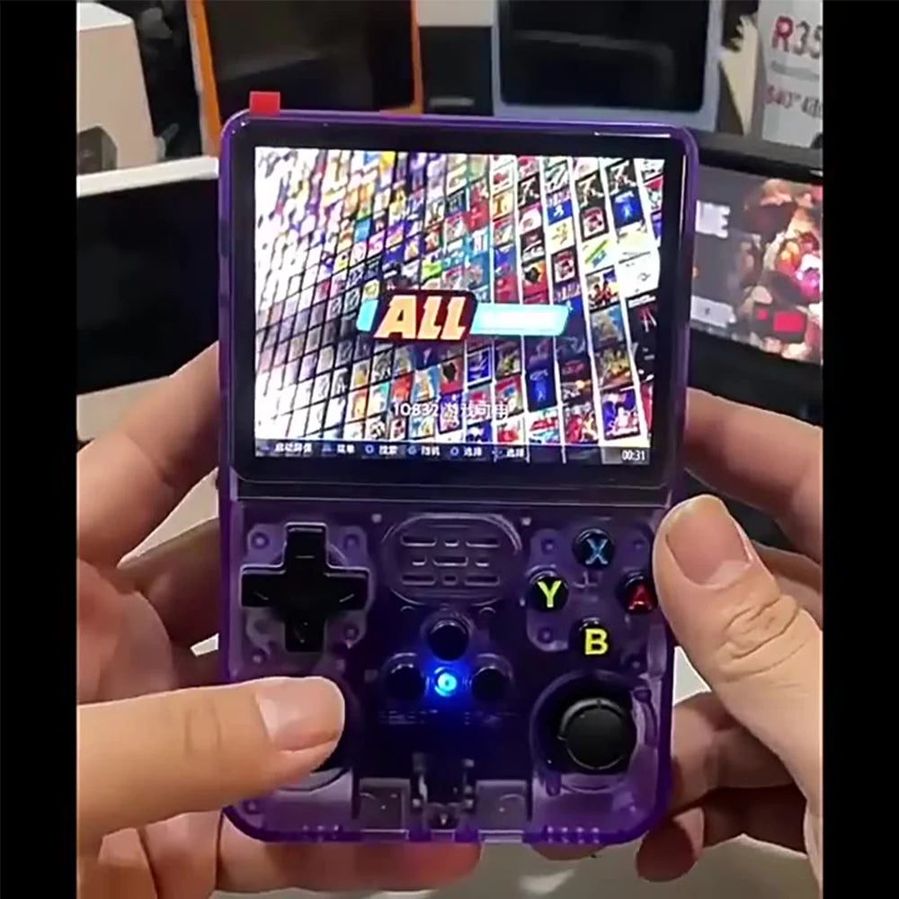 Open Source R36 64G Handheld game console 64G best Games  Linux System 3.5