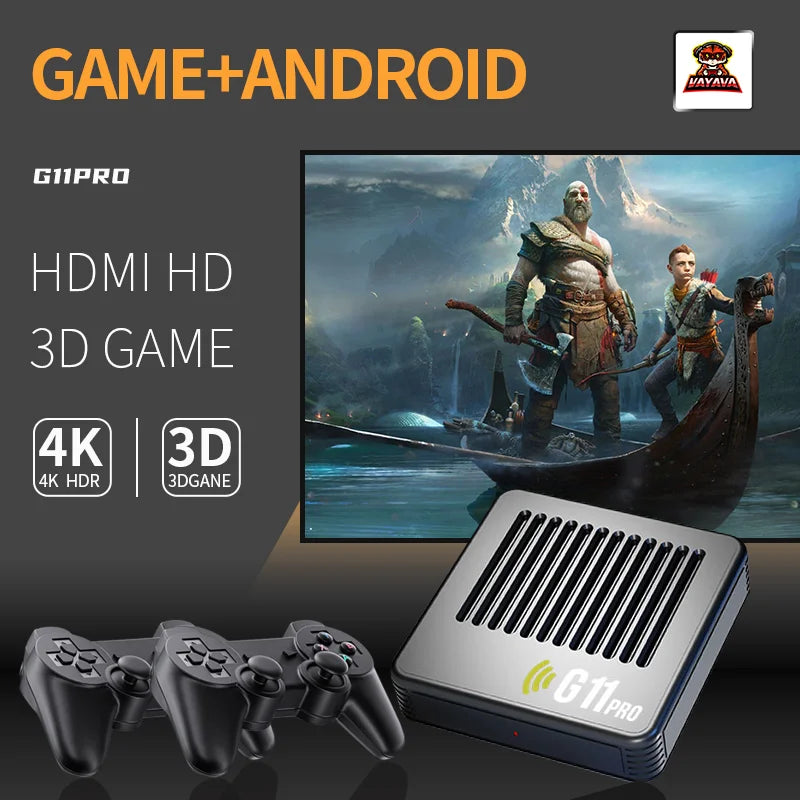 G11pro 30000 Games Android TV Gamebox Retro Video Gaming Console Arcade PS 4K HD OUTPUT TV GameBox