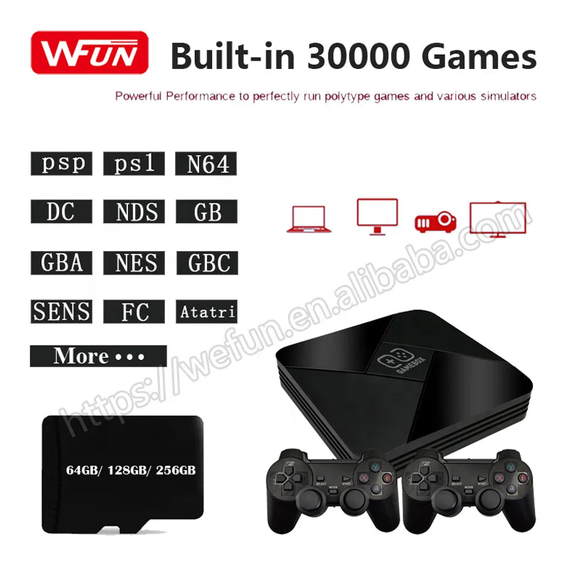 G5 30000 Games Retro Video Gaming Console Arcade PS 4K HD OUTPUT TV GameBox