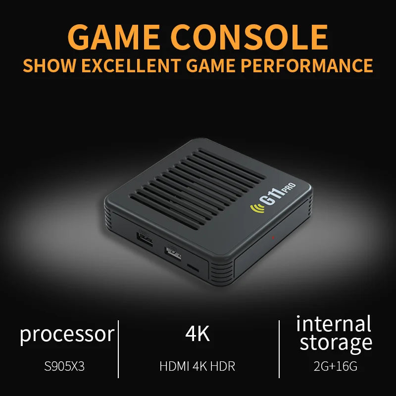G11pro 30000 Games Android TV Gamebox Retro Video Gaming Console Arcade PS 4K HD OUTPUT TV GameBox