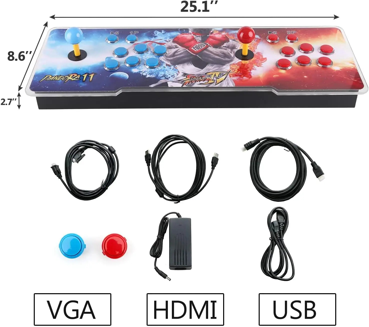 26800 in 1 Retro Classic Video Game Console for Bartop Game Stick 4k with pandora Arcade Game Console