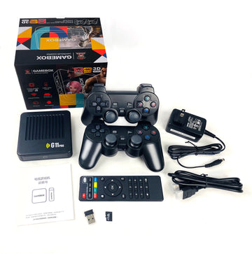 G11pro 30000 Games Android TV Gamebox Retro Video Gaming Console Arcade PS 4K HD OUTPUT TV GameBox
