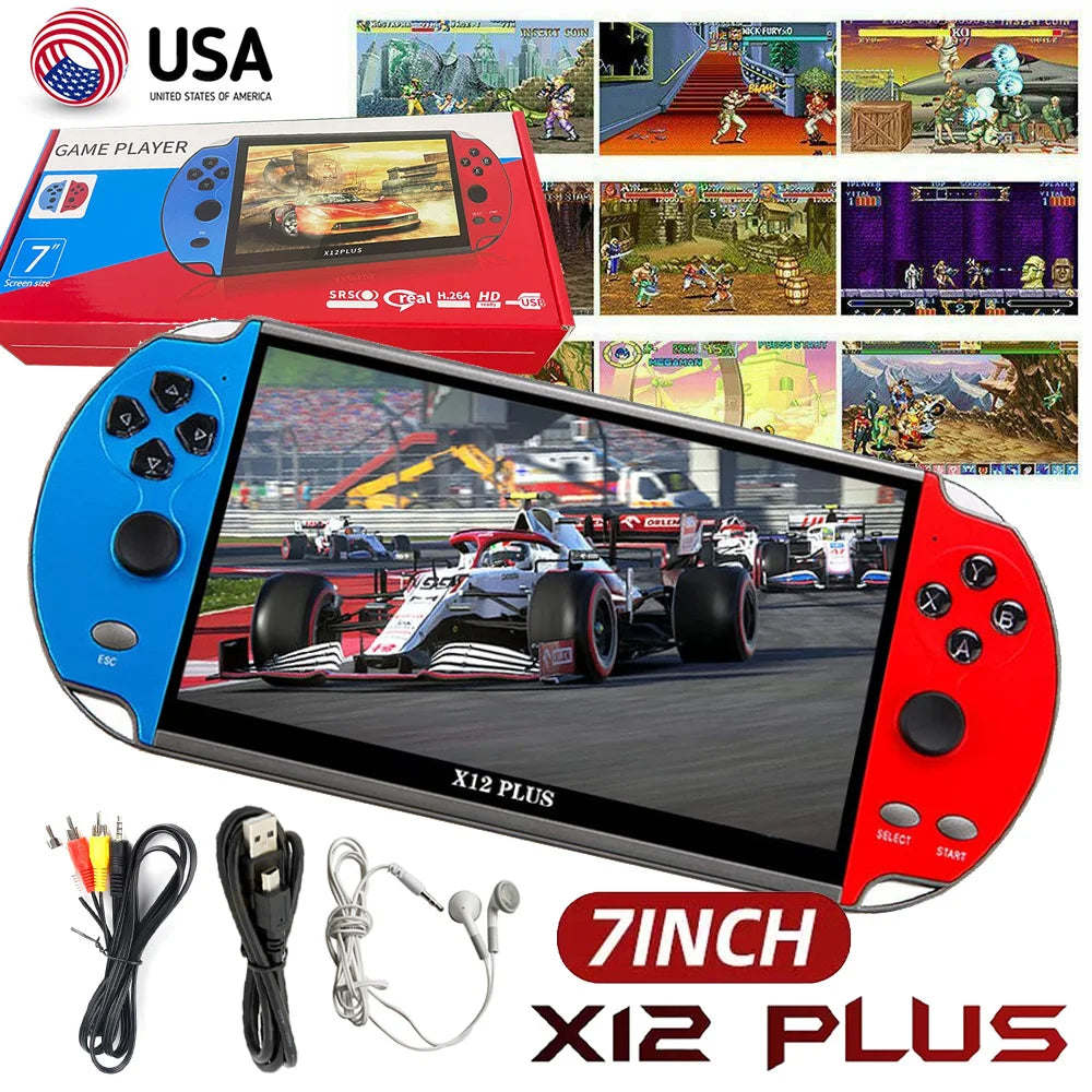 Plus 7.1" HD Handheld-Game Console – 10,000+  Classic Games