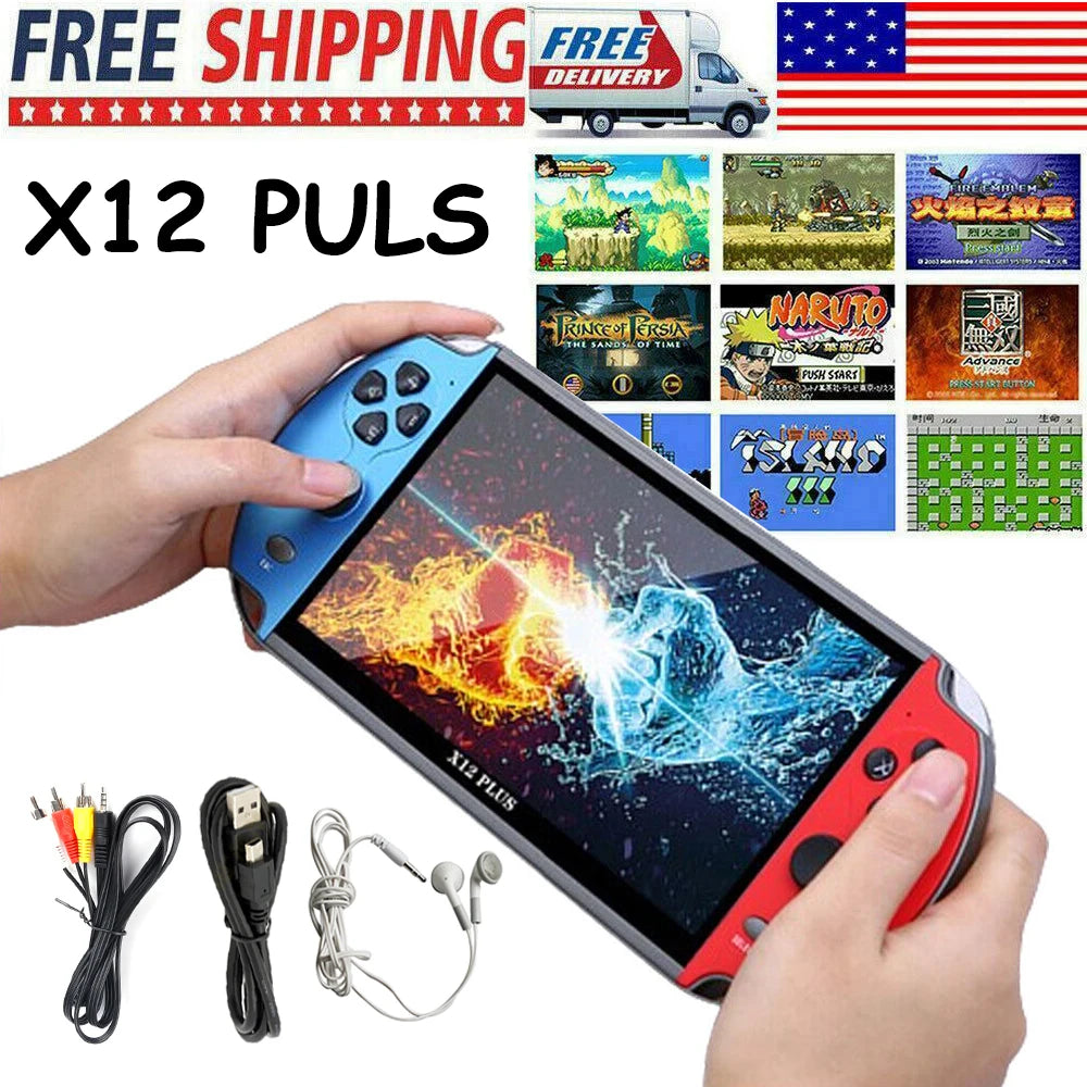 Plus 7.1" HD Handheld-Game Console – 10,000+  Classic Games