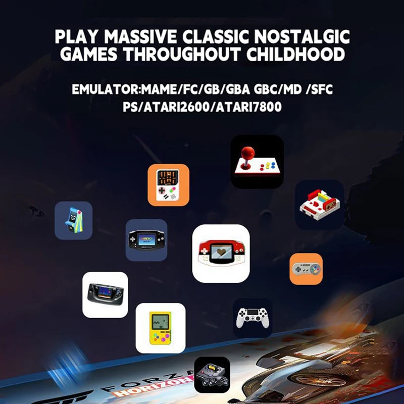X2 256GB 4K Retro Game Stick – 60,000+ Games & 30+ Emulators with Dual Wireless Controllers