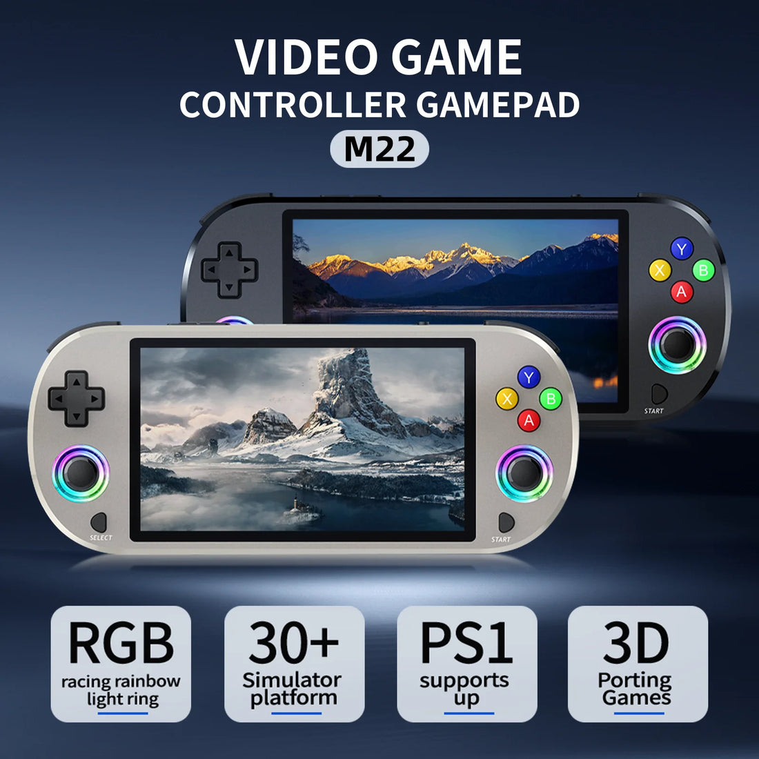 M22 Pro 128GB Retro Handheld Console – 5” Full HD IPS
