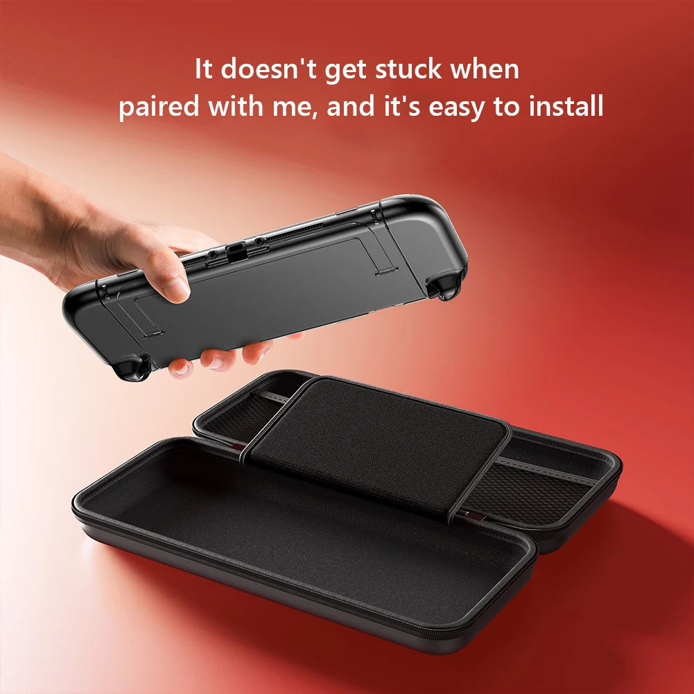 Hard-Shell Carrying Case for Switch 2 – Shockproof Travel Bag