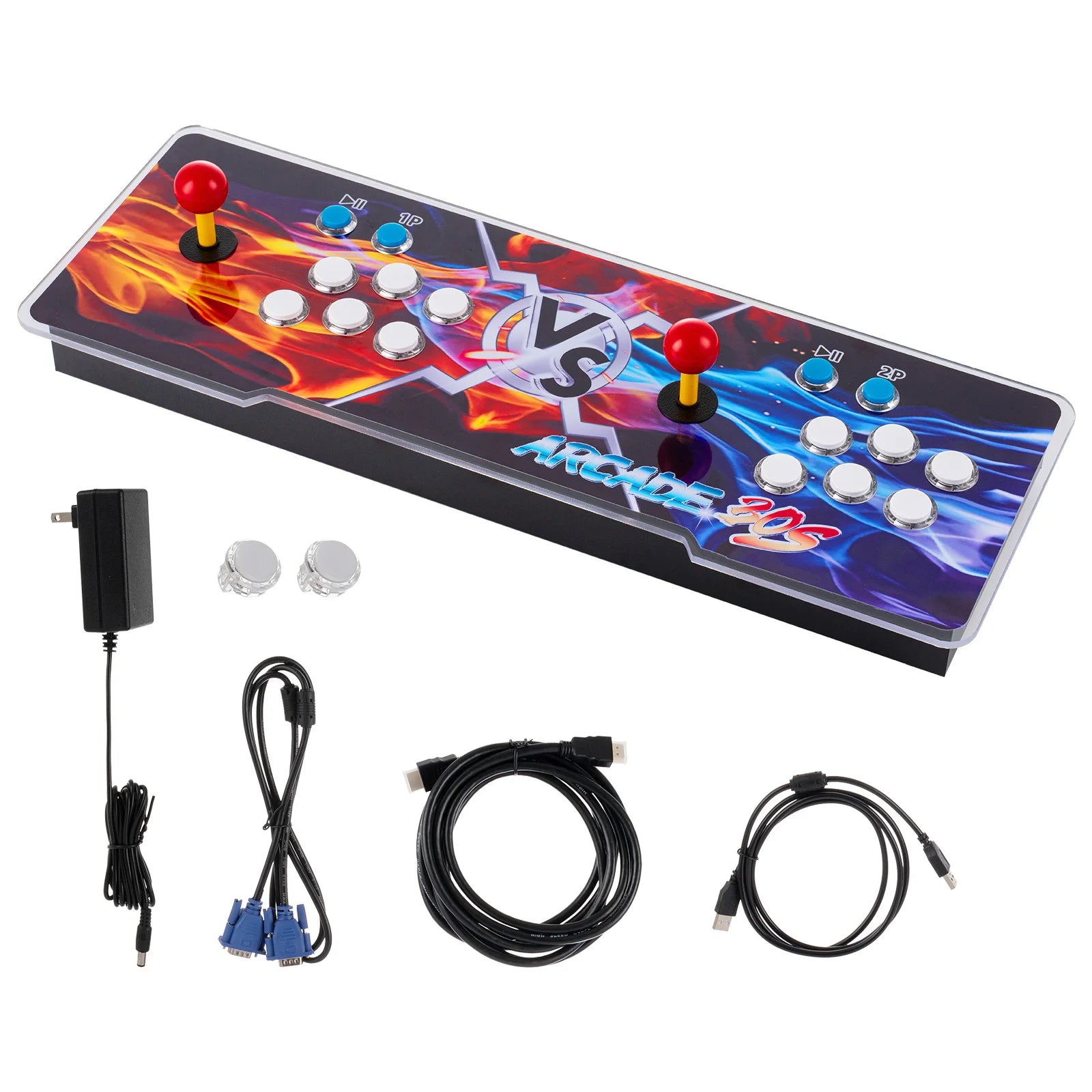 3D Retro Video Game Console, WiFi, Double Stick Multiplayer Joystick, Saga Arcade Console for Party, Child Gift