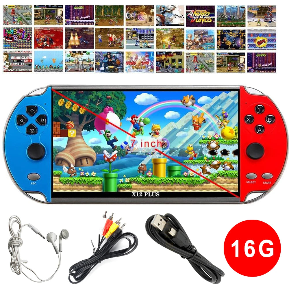 Plus 7.1" HD Handheld-Game Console – 10,000+  Classic Games