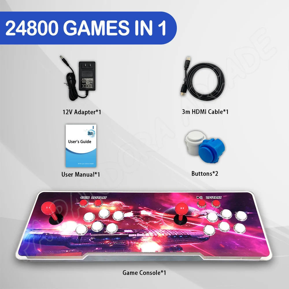 Pandora SAGA EX 3D WIFI 88s Box 36800 in 1 Save Function Multiplayer Joysticks Arcade Console Retro Video Game