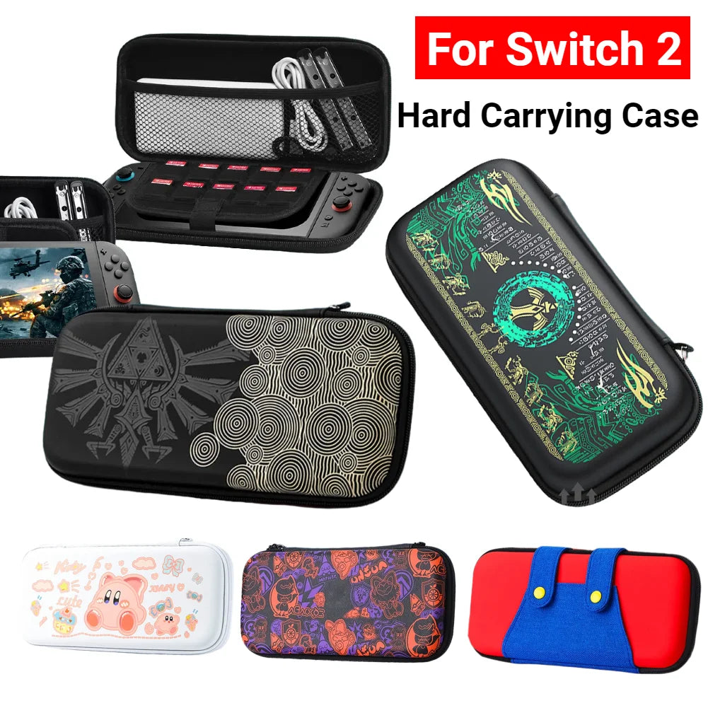 Hard-Shell Carrying Case for Switch 2 – Shockproof Travel Bag