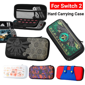 Hard-Shell Carrying Case for Switch 2 – Shockproof Travel Bag