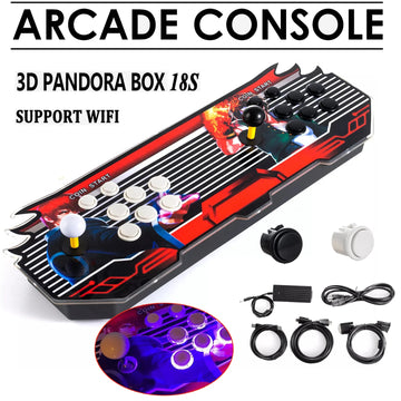 3D Retro Video Game Console, WiFi, Double Stick Multiplayer Joystick, Saga Arcade Console for Party, Child Gift