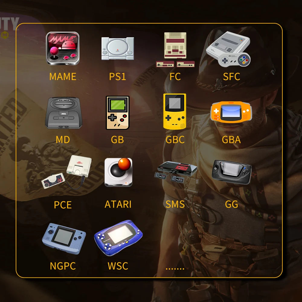 SF3000 Pro 64GB Portable Retro Handheld Console – 4.5” HD IPS Screen
