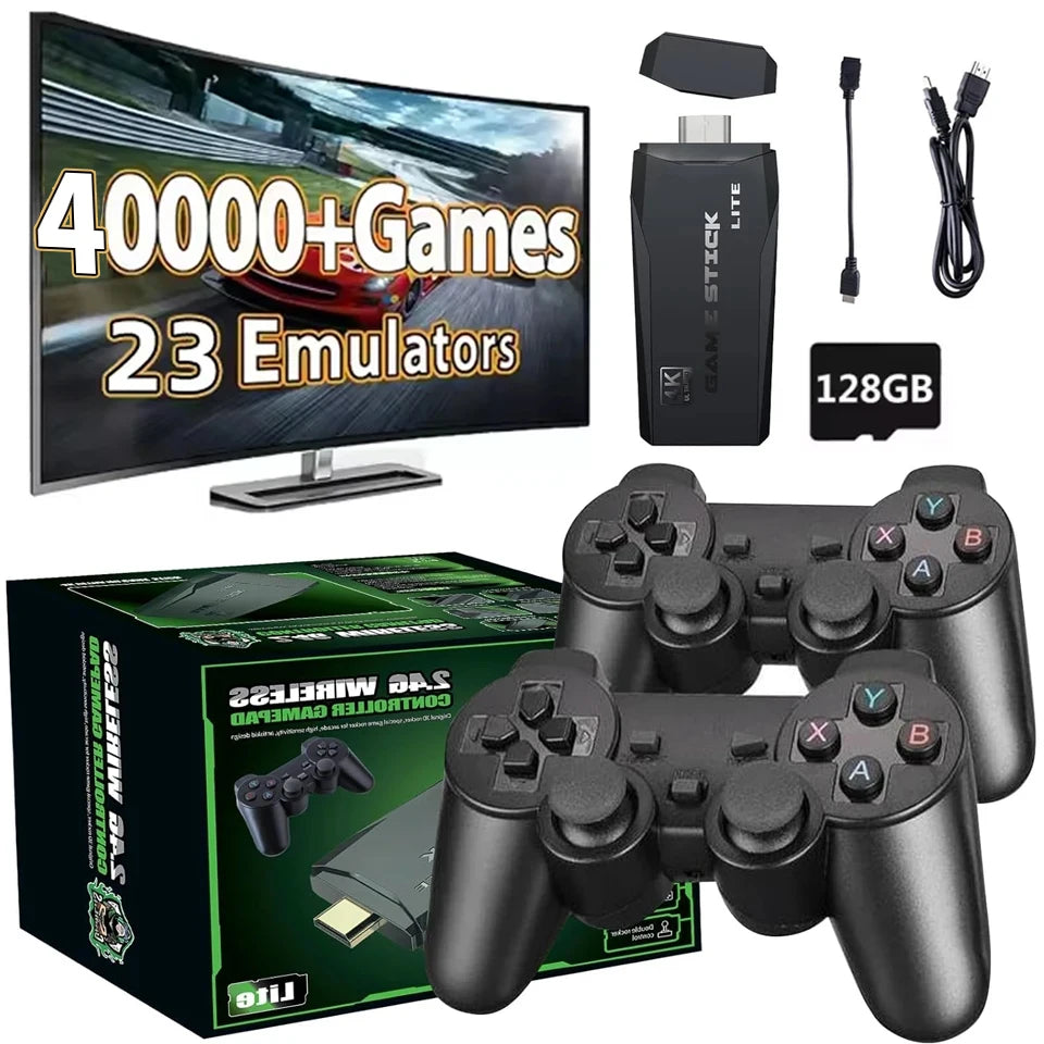 M8 128GB 4K Retro Game Stick – 40,000+ Games