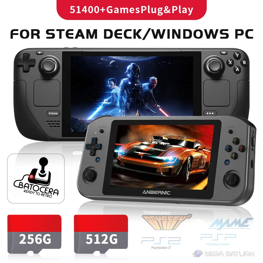 Batocera 39 Pro 512GB Retro Game Card – 51,400+ Games