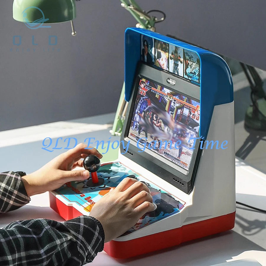 10.1 Inch Desktop Pandora Box 9D Game Console, 32G Single Player Mini Arcade Game Machine, 2500 Games Support Turbo Function