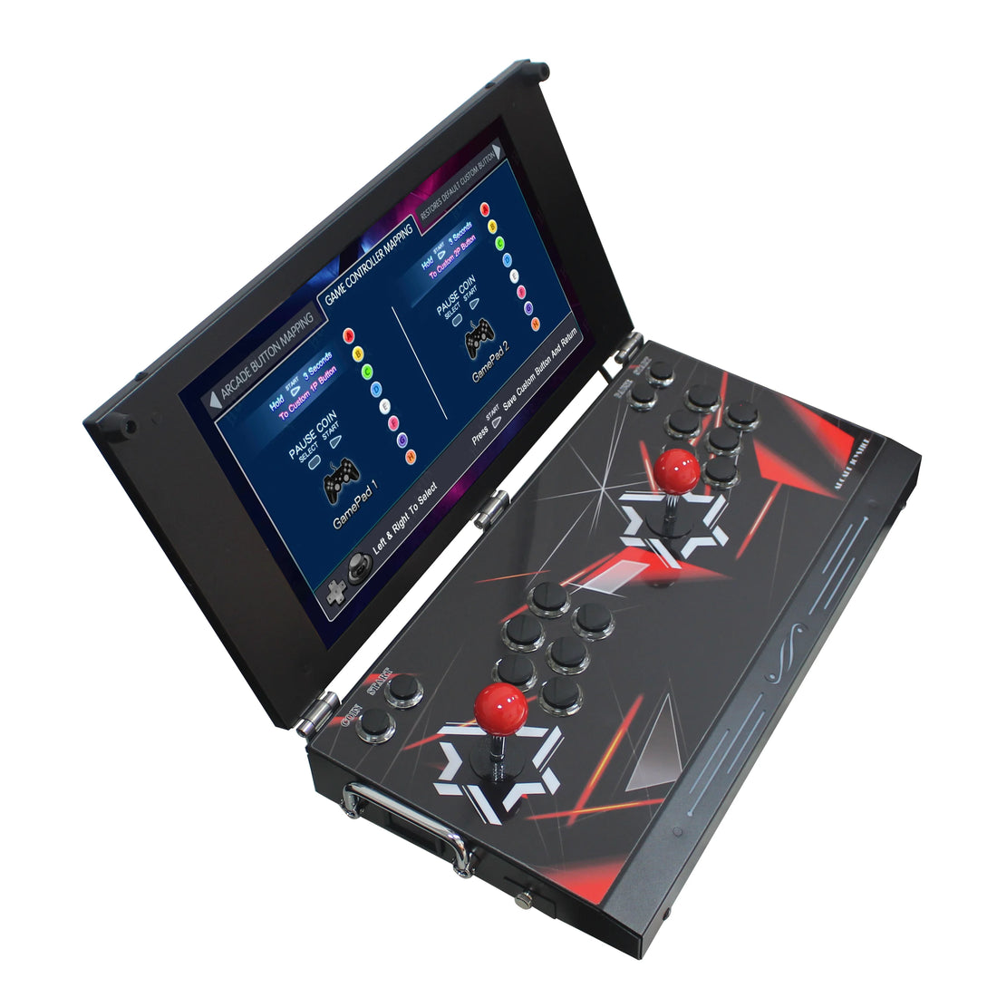 26800 in 1 Hand-held Portable Arcade Game Console 17.5-inch HD Screen Dual Players Pandoras Box DX, Retro Video Game Machine