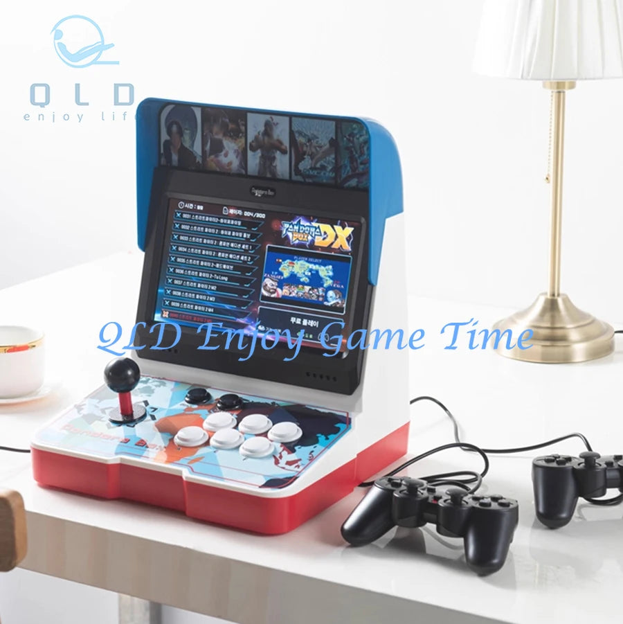 10.1 Inch Desktop Pandora Box 9D Game Console, 32G Single Player Mini Arcade Game Machine, 2500 Games Support Turbo Function