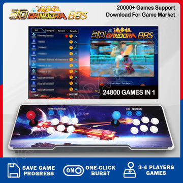 Pandora SAGA EX 3D WIFI 88s Box 36800 in 1 Save Function Multiplayer Joysticks Arcade Console Retro Video Game