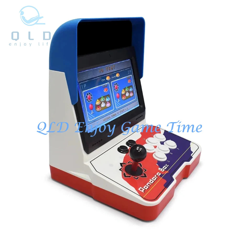 10.1 Inch Desktop Pandora Box 9D Game Console, 32G Single Player Mini Arcade Game Machine, 2500 Games Support Turbo Function