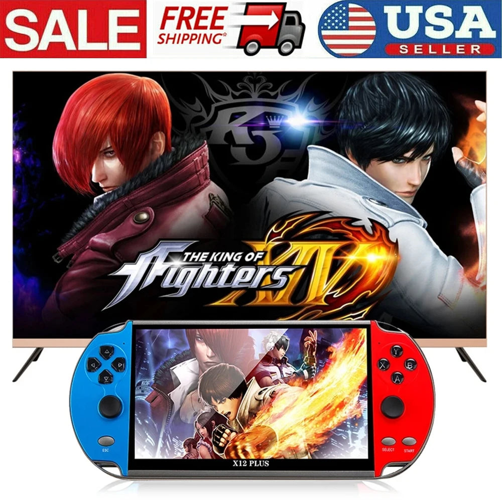 Plus 7.1" HD Handheld-Game Console – 10,000+  Classic Games