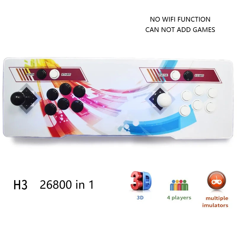 Pandora Box 3D WiFi Arcade Machine 23000 Games S812 Zero Delay 6 Buttons Joystick 2 Player Controller Arcade Console
