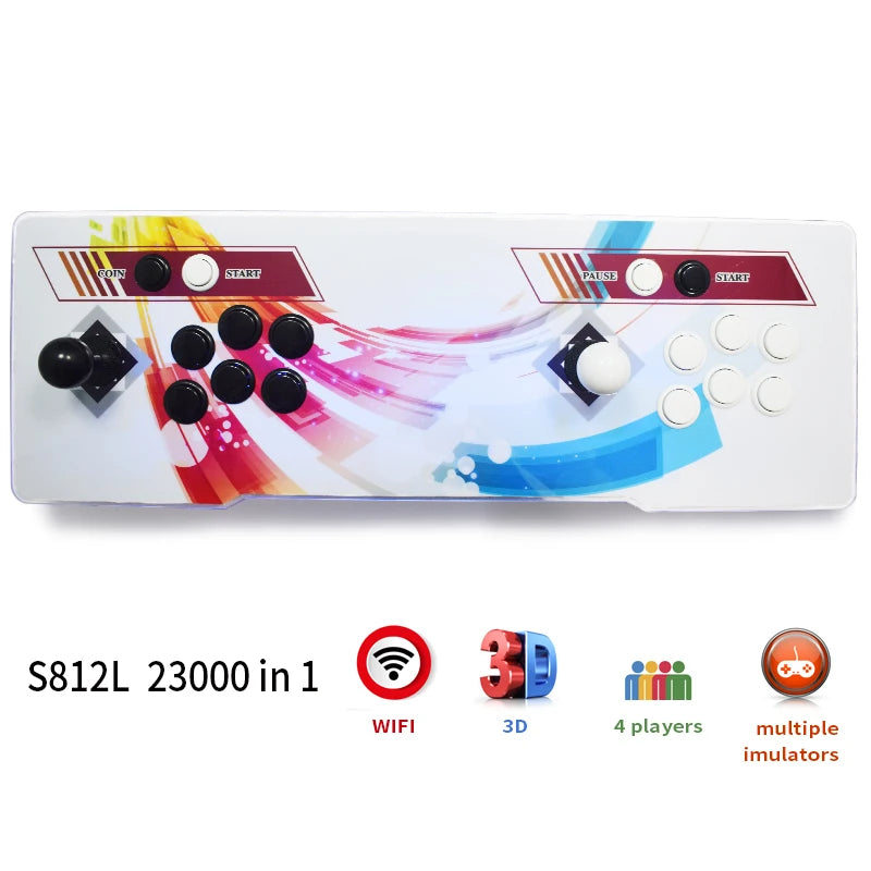 Pandora Box 3D WiFi Arcade Machine 23000 Games S812 Zero Delay 6 Buttons Joystick 2 Player Controller Arcade Console