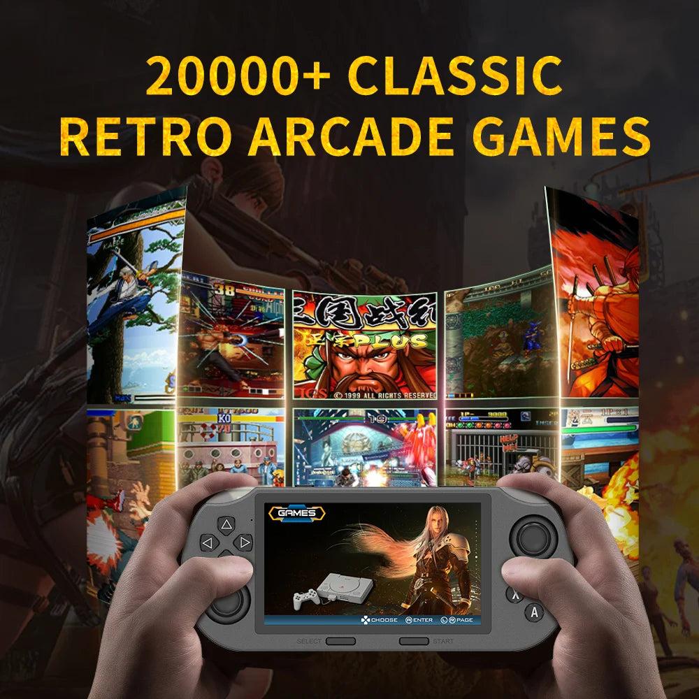 SF3000 Pro 64GB Portable Retro Handheld Console – 4.5” HD IPS Screen