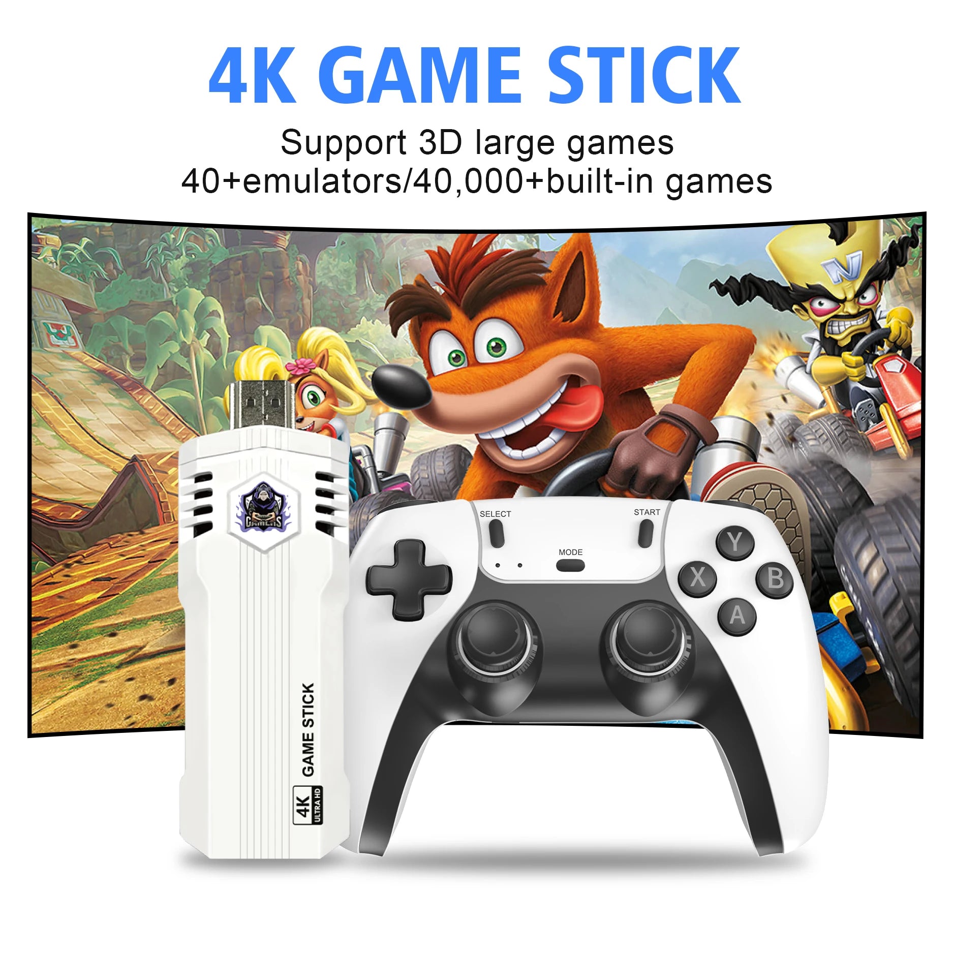 New X2L 40000 Game GD10 Pro 4K Game Player 3D HD Retro Video Game Console Wireless Controller TV 50 Emulator For Kids Gifts