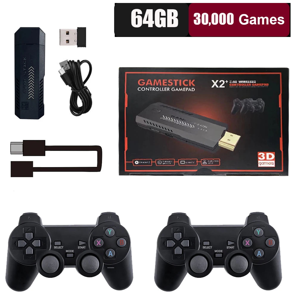 X2 Plus 256GB 4K Retro Game Stick – 58,000+ Games, 50+ Emulators