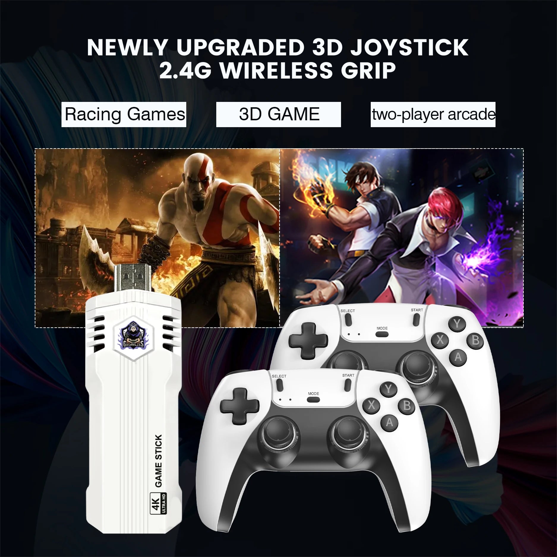 New X2L 40000 Game GD10 Pro 4K Game Player 3D HD Retro Video Game Console Wireless Controller TV 50 Emulator For Kids Gifts